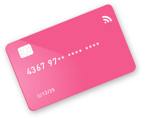 C CardPay pink virtual card