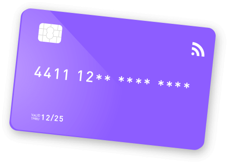 C CardPay purple virtual card